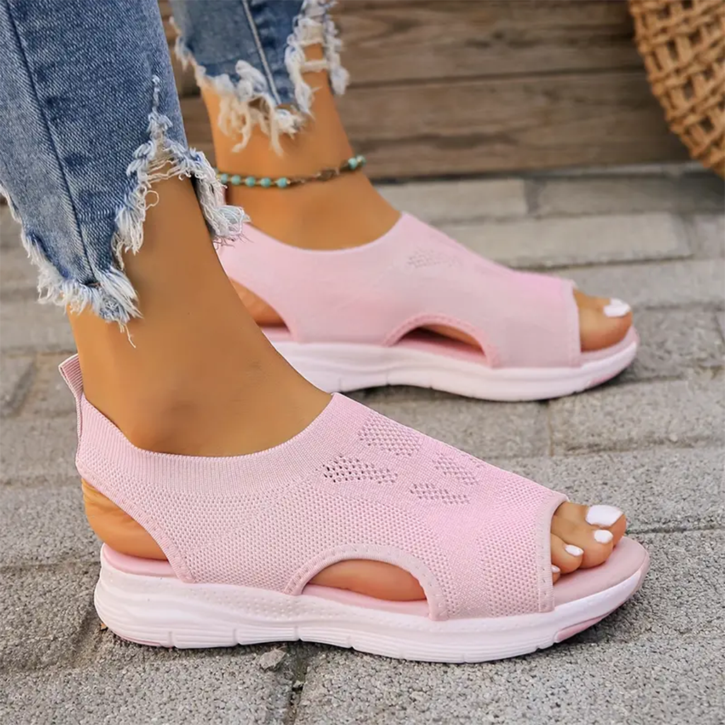 Sandales de marche orthopédiques pour femme avec soutien de la voûte plantaire et confort amorti