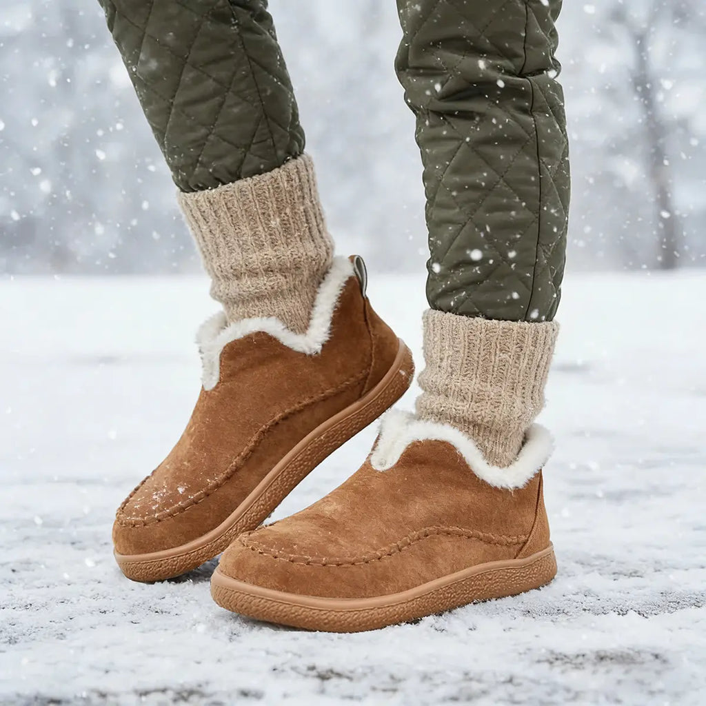 Chaussons orthopédiques barefoot chauds pour femme – hiver