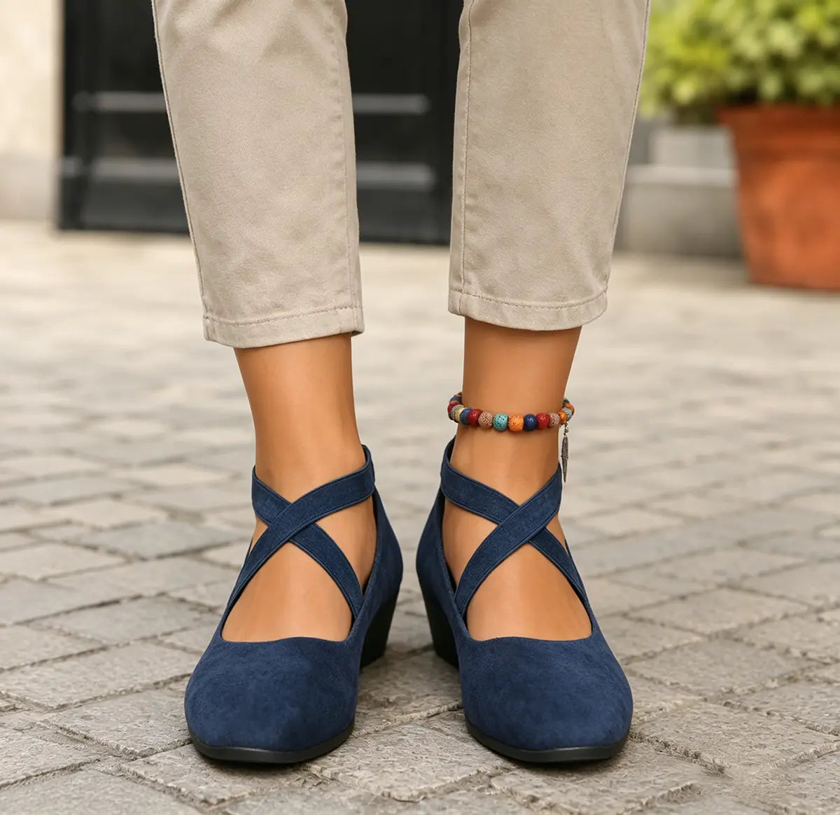 Ballerines orthopédiques avec soutien de la voûte plantaire pour femme – chaussures légères et confortables