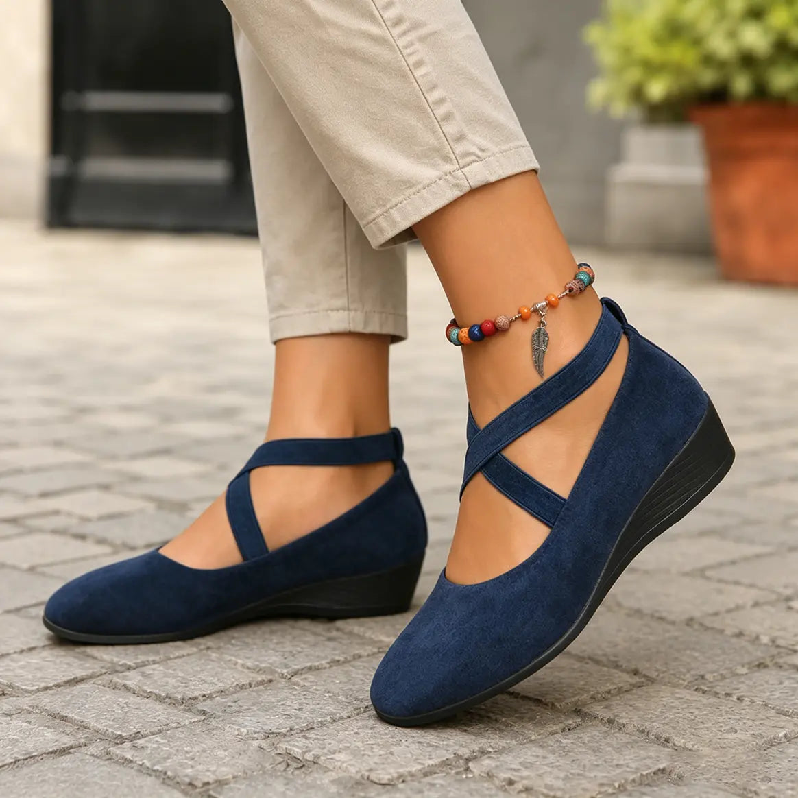 Ballerines orthopédiques avec soutien de la voûte plantaire pour femme – chaussures légères et confortables