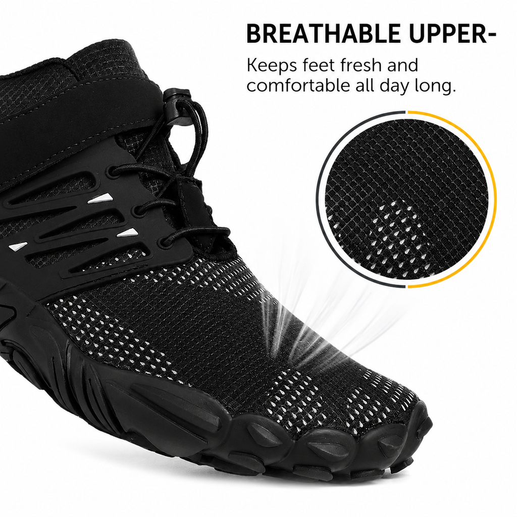 Chaussures barefoot orthopédiques légères à bout large – unisexe, chaussures de marche confortables