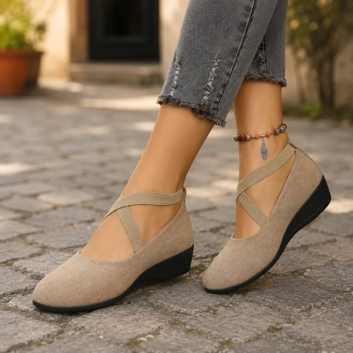 Ballerines orthopédiques avec soutien de la voûte plantaire pour femme – chaussures légères et confortables