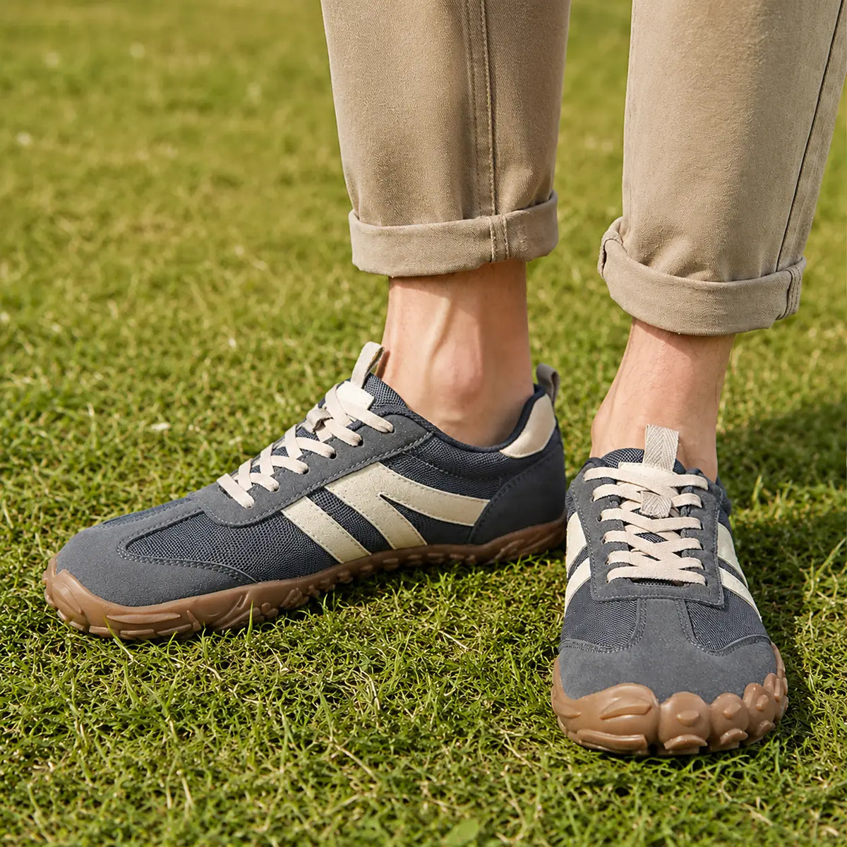 Chaussures barefoot de marche légères à coupe large – chaussures de randonnée orthopédiques, unisexe