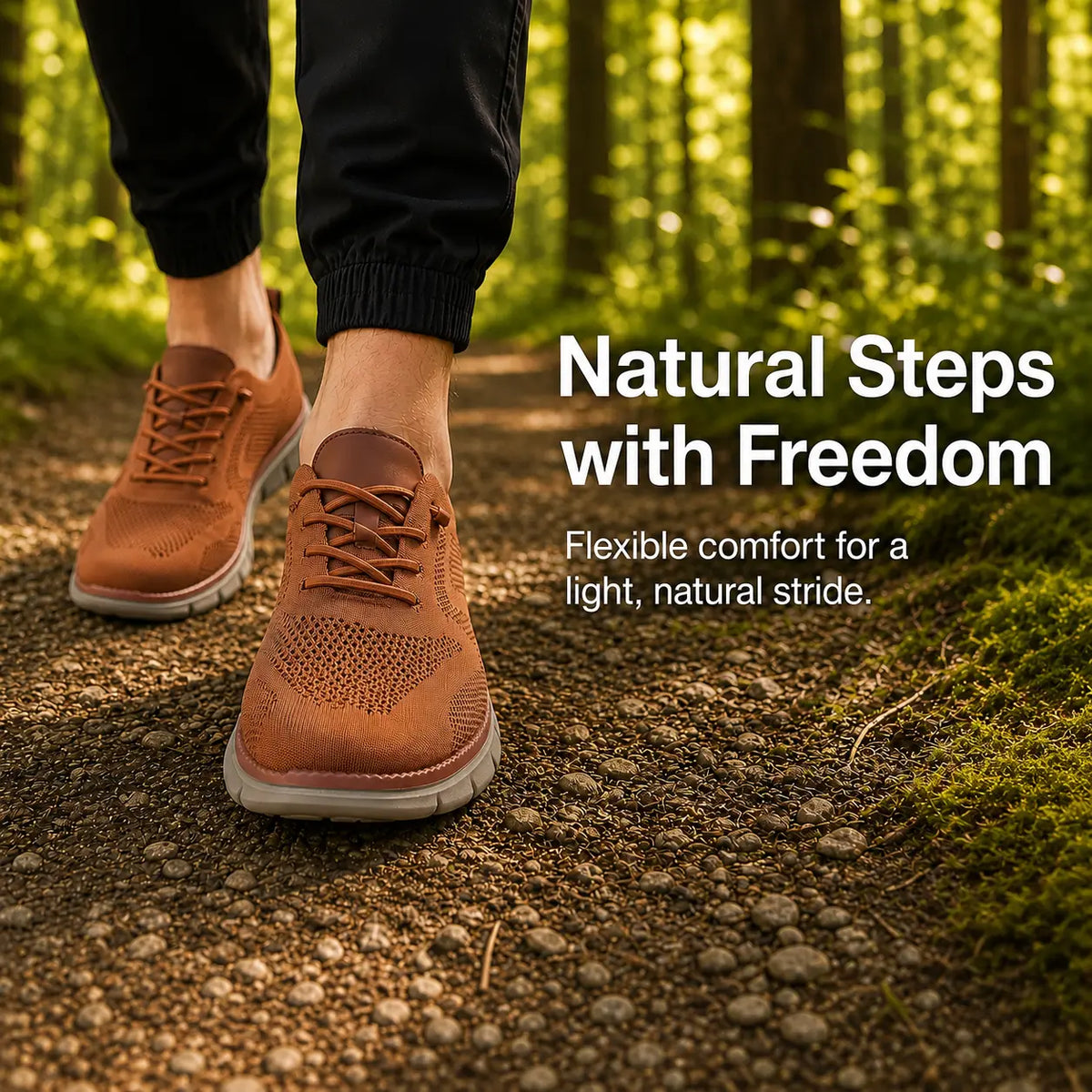 Chaussures orthopédiques pour homme à bout large – ultra confortables, dessus tricot respirant