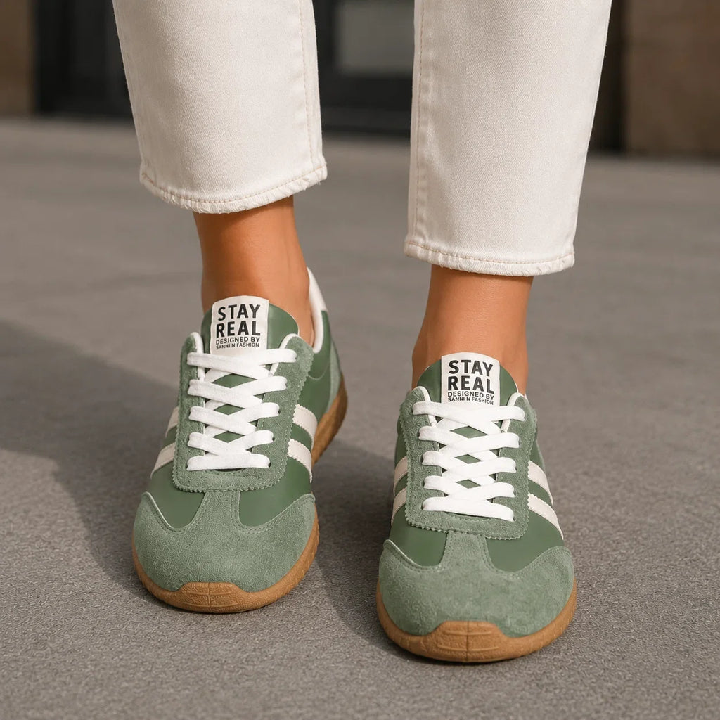 Baskets orthopédiques pour femme avec soutien de la voûte plantaire, coupe large
