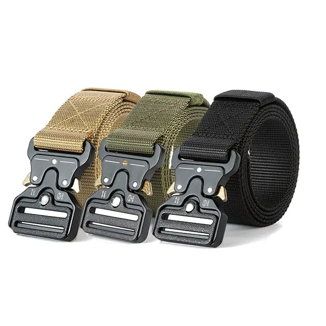 Ceinture élastique d'extérieur pour homme à boucle magnétique à dégagement rapide