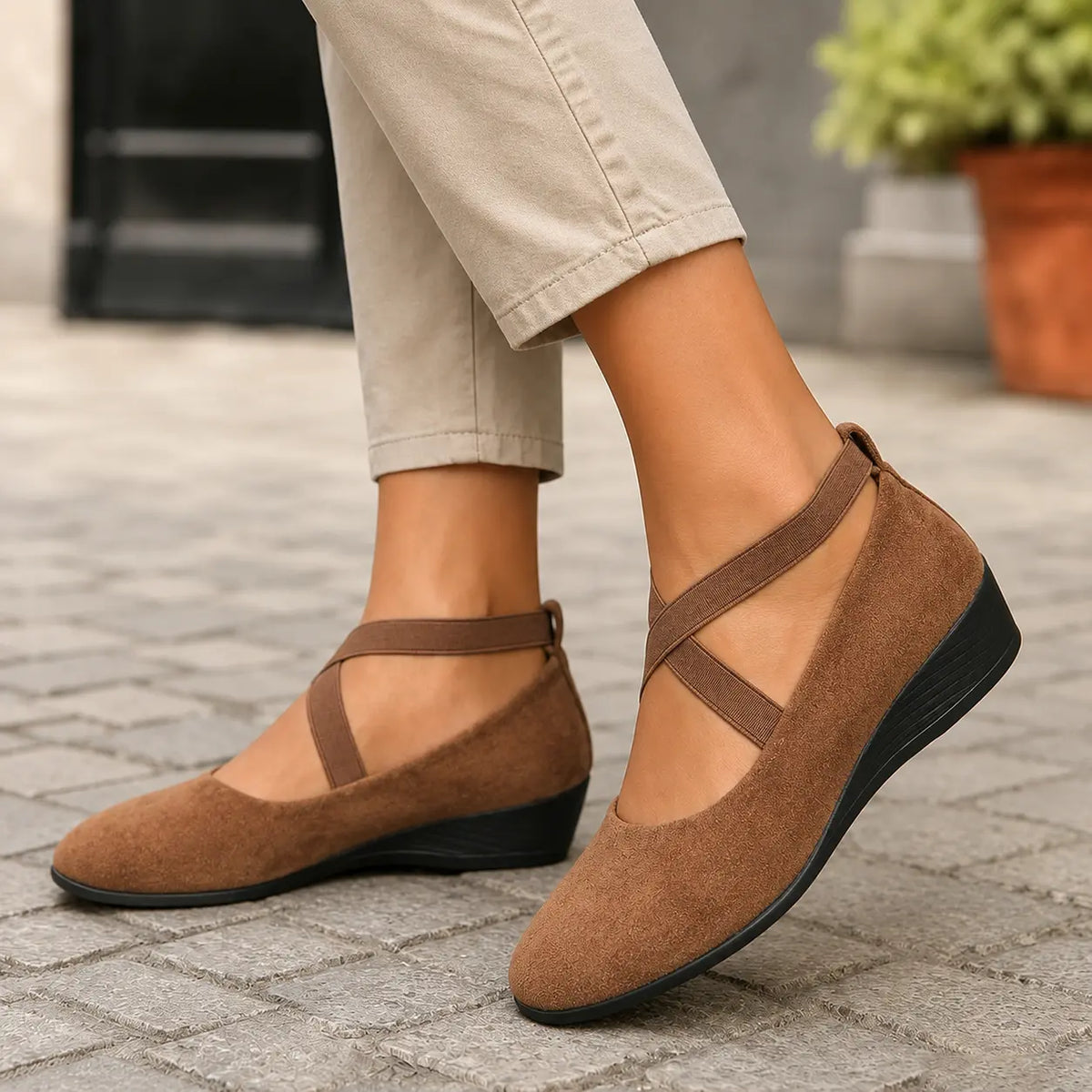 Ballerines orthopédiques avec soutien de la voûte plantaire pour femme – chaussures légères et confortables