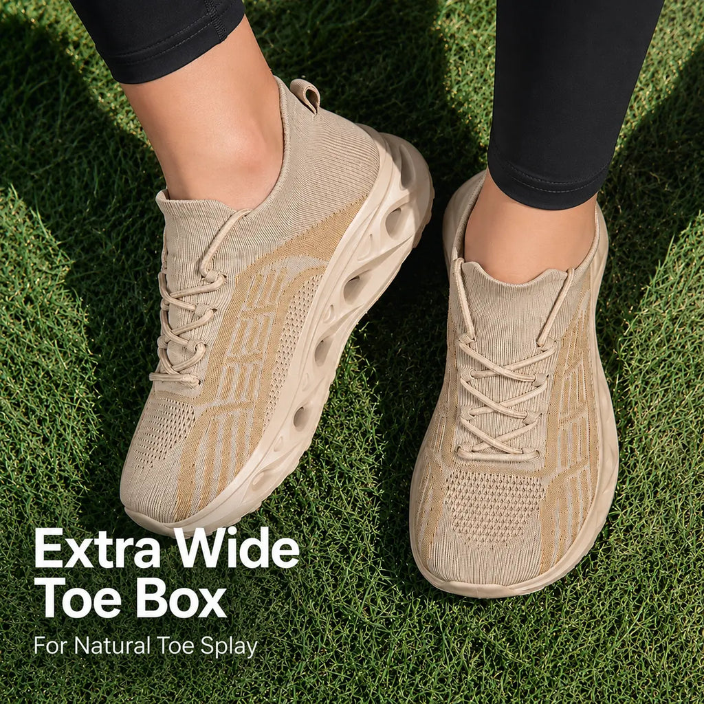 Baskets de marche orthopédiques à bout large – unisexe
