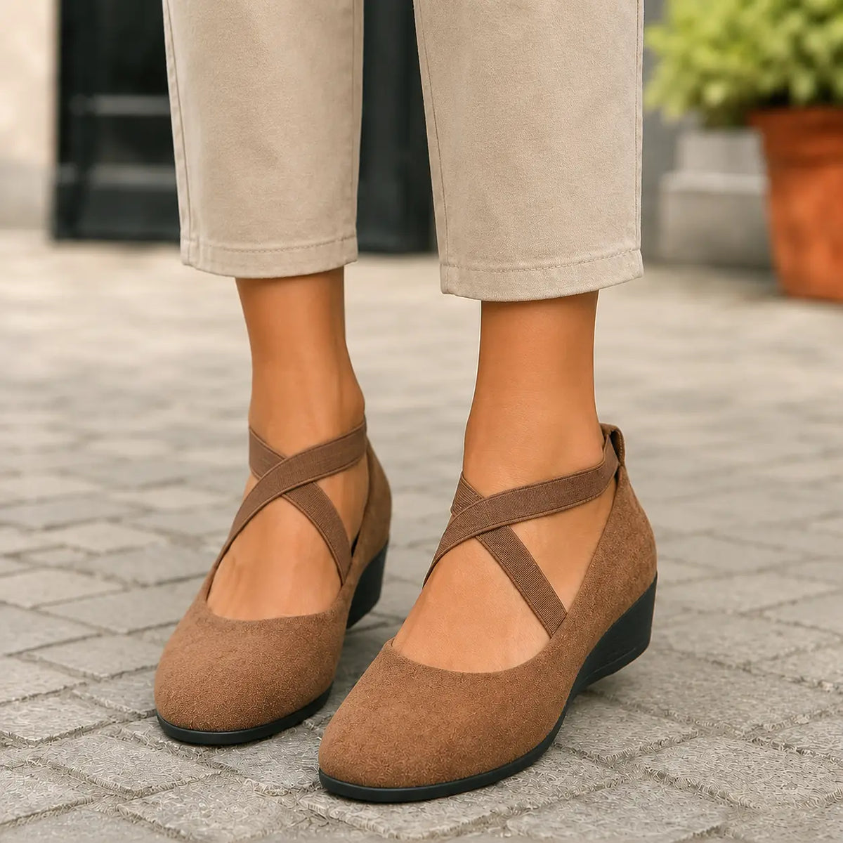 Ballerines orthopédiques avec soutien de la voûte plantaire pour femme – chaussures légères et confortables