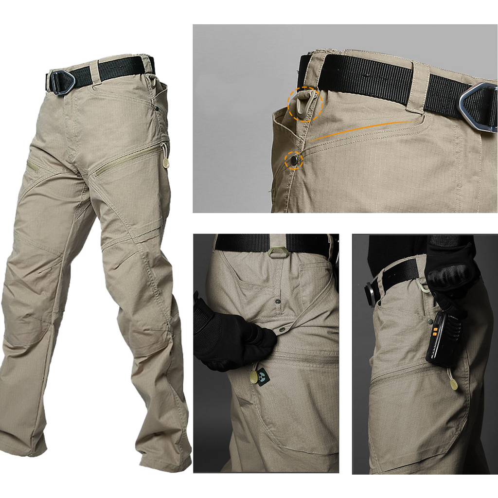 Pantalon cargo tactique déperlant pour homme – pantalon d'extérieur extensible