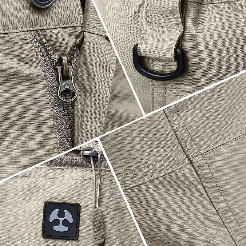 Pantalon cargo tactique déperlant pour homme – pantalon d'extérieur extensible