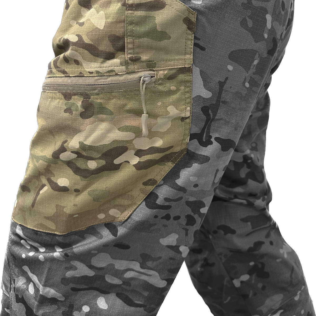 Pantalon tactique multicam déperlant extensible pour homme