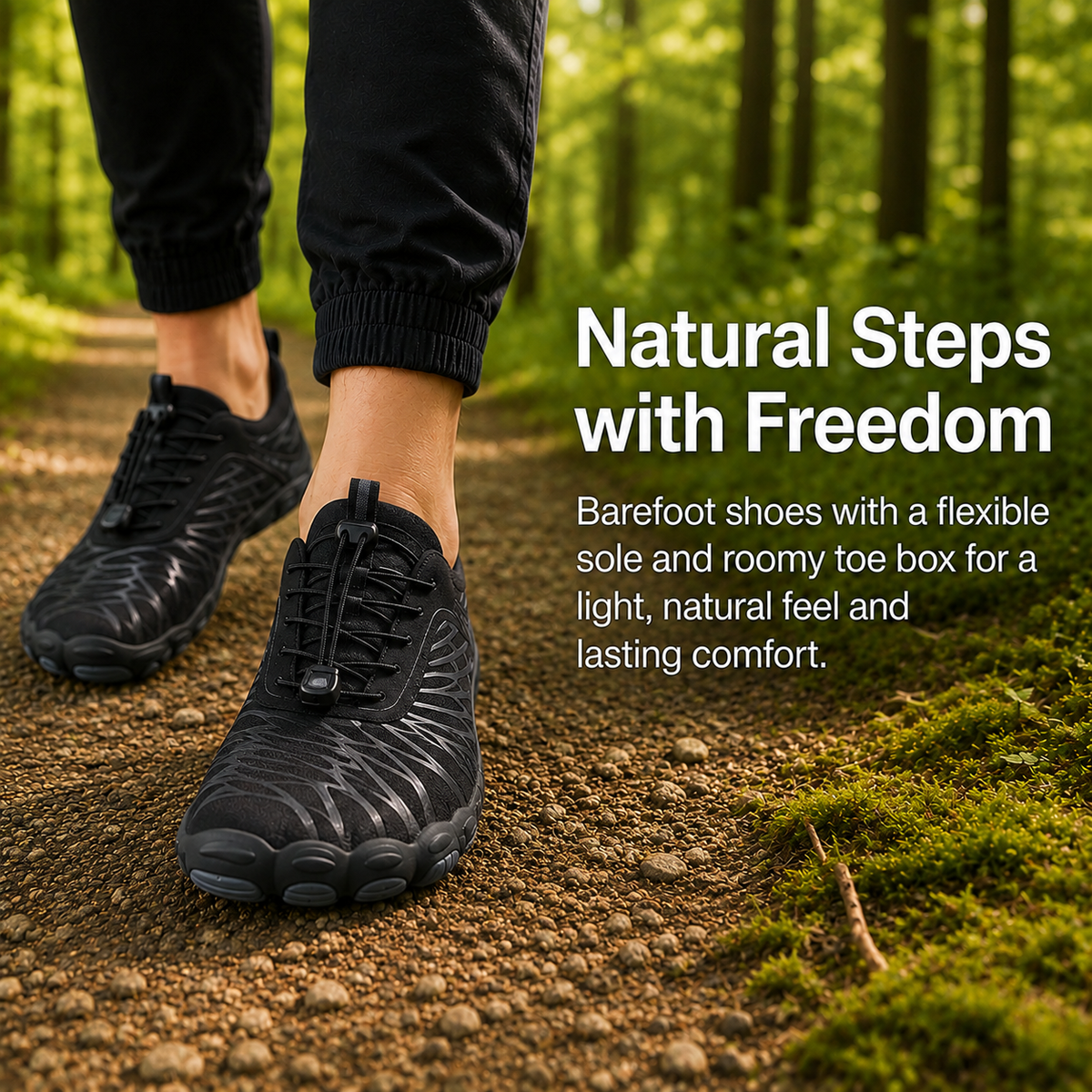 Chaussures barefoot antidérapantes – chaussures confort légères, unisexe