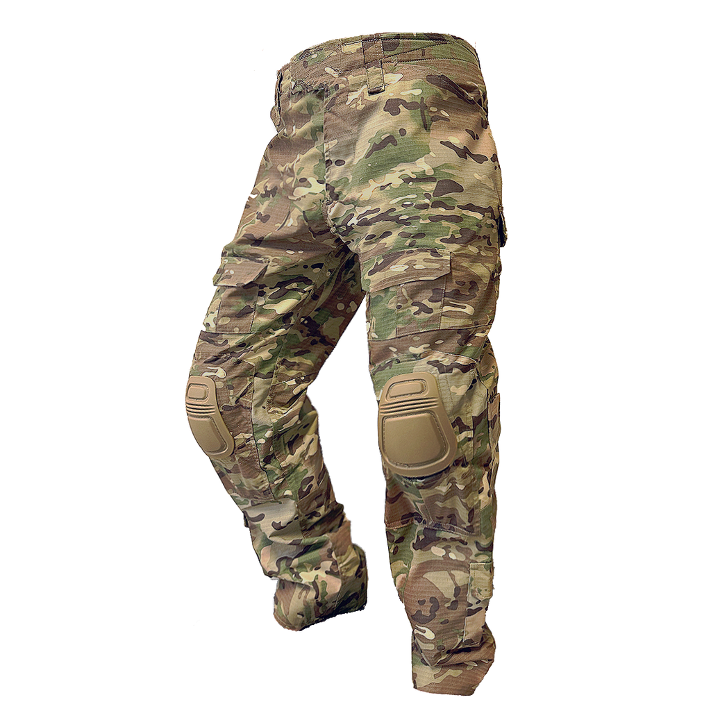 Pantalon tactique avec genouillères – pantalon ripstop de combat et d'extérieur pour homme