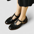 Babies Mary Jane vintage pour femme, aspect cuir souple – chaussures de marche