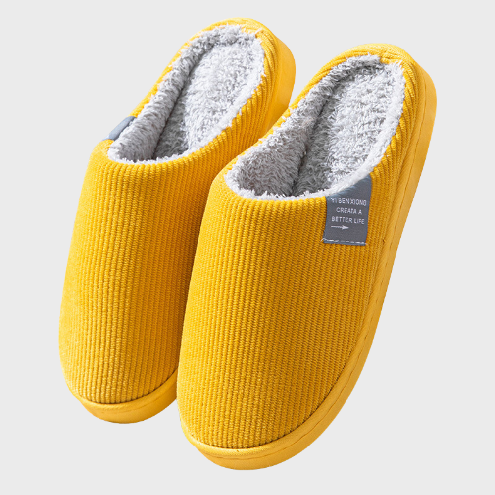 Chaussons orthopédiques en coton peluche – chauds et antidérapants