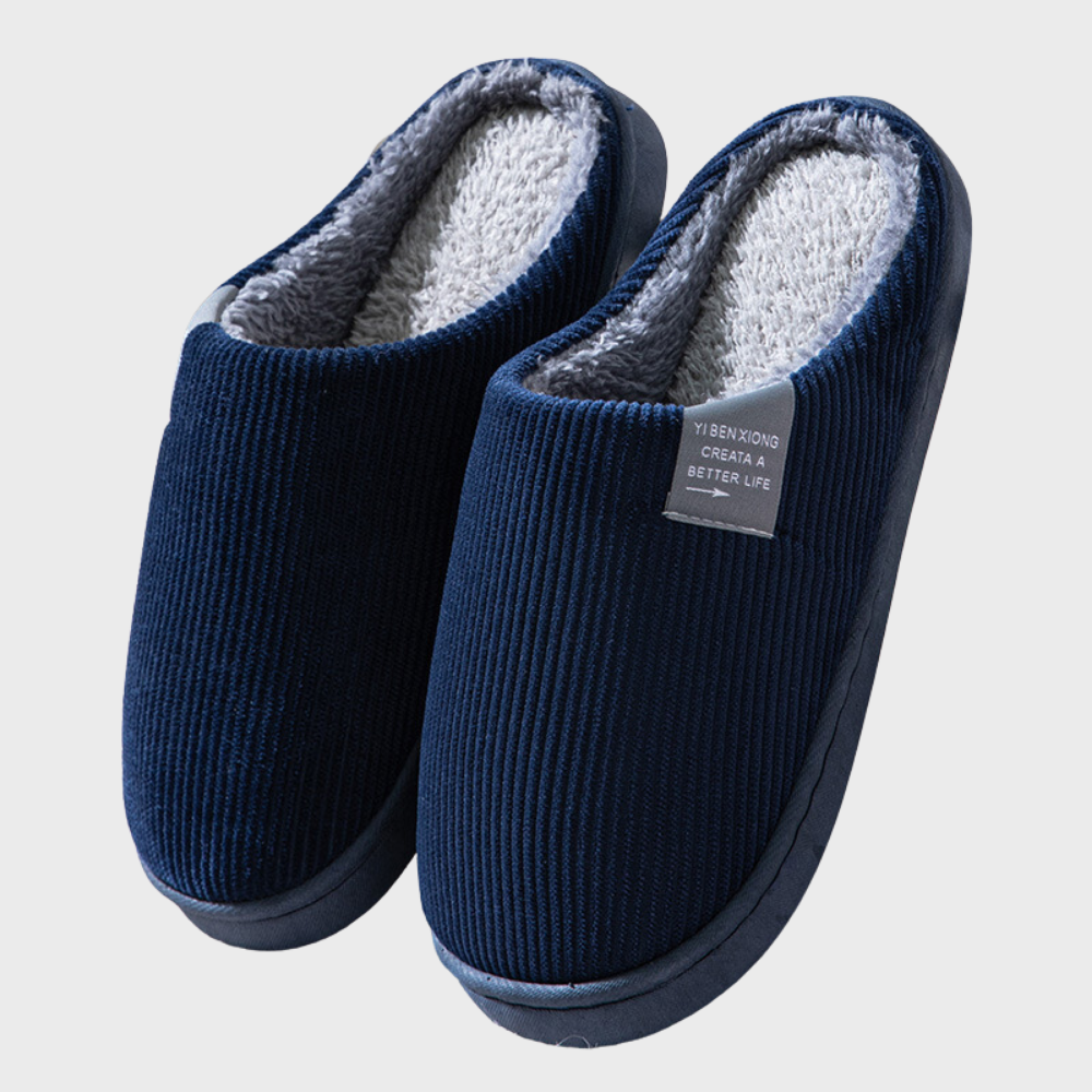 Chaussons orthopédiques en coton peluche – chauds et antidérapants