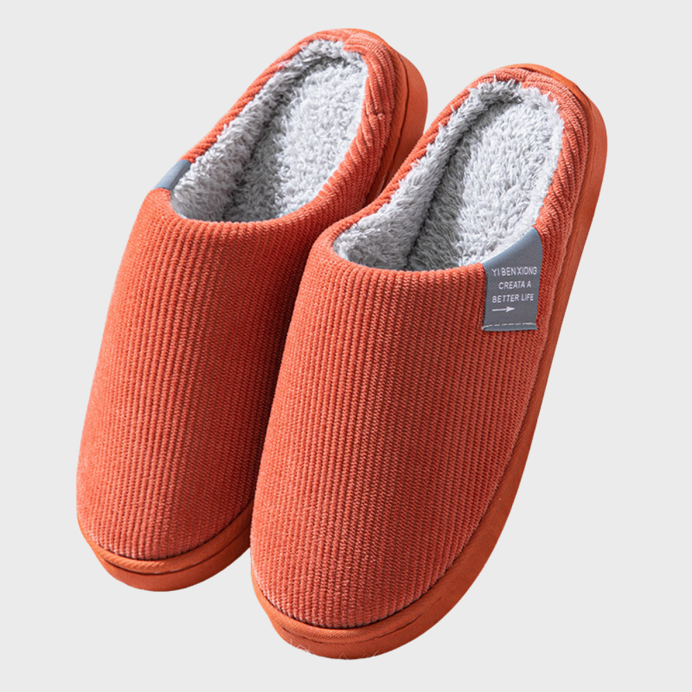 Chaussons orthopédiques en coton peluche – chauds et antidérapants