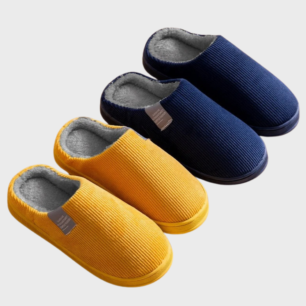 Chaussons orthopédiques en coton peluche – chauds et antidérapants