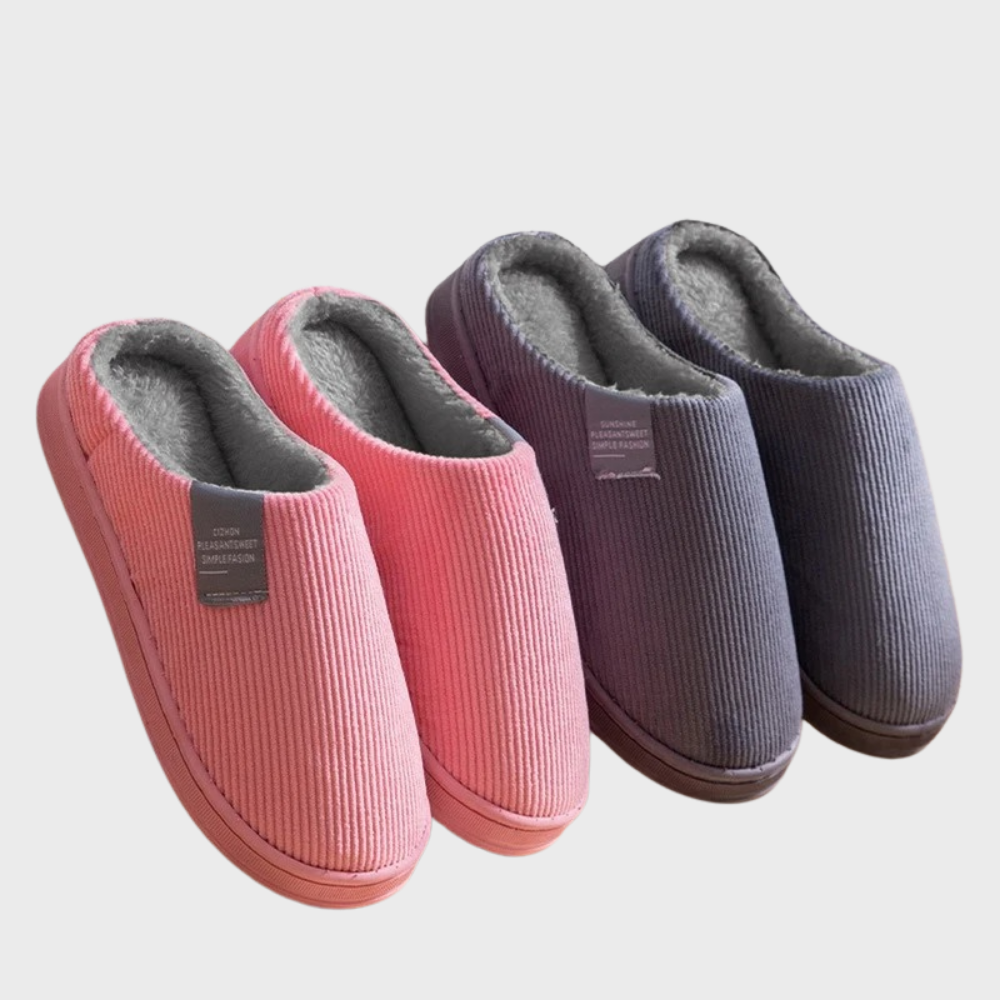 Chaussons orthopédiques en coton peluche – chauds et antidérapants