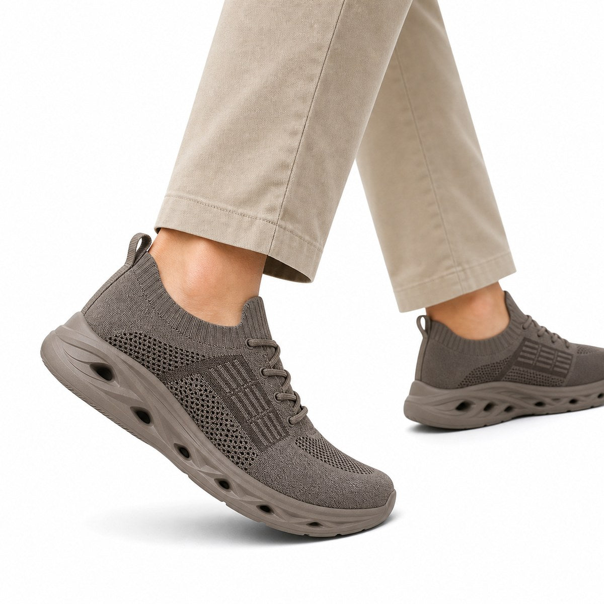 Chaussures de marche orthopédiques à bout large et soutien de la voûte plantaire – baskets confort unisexe